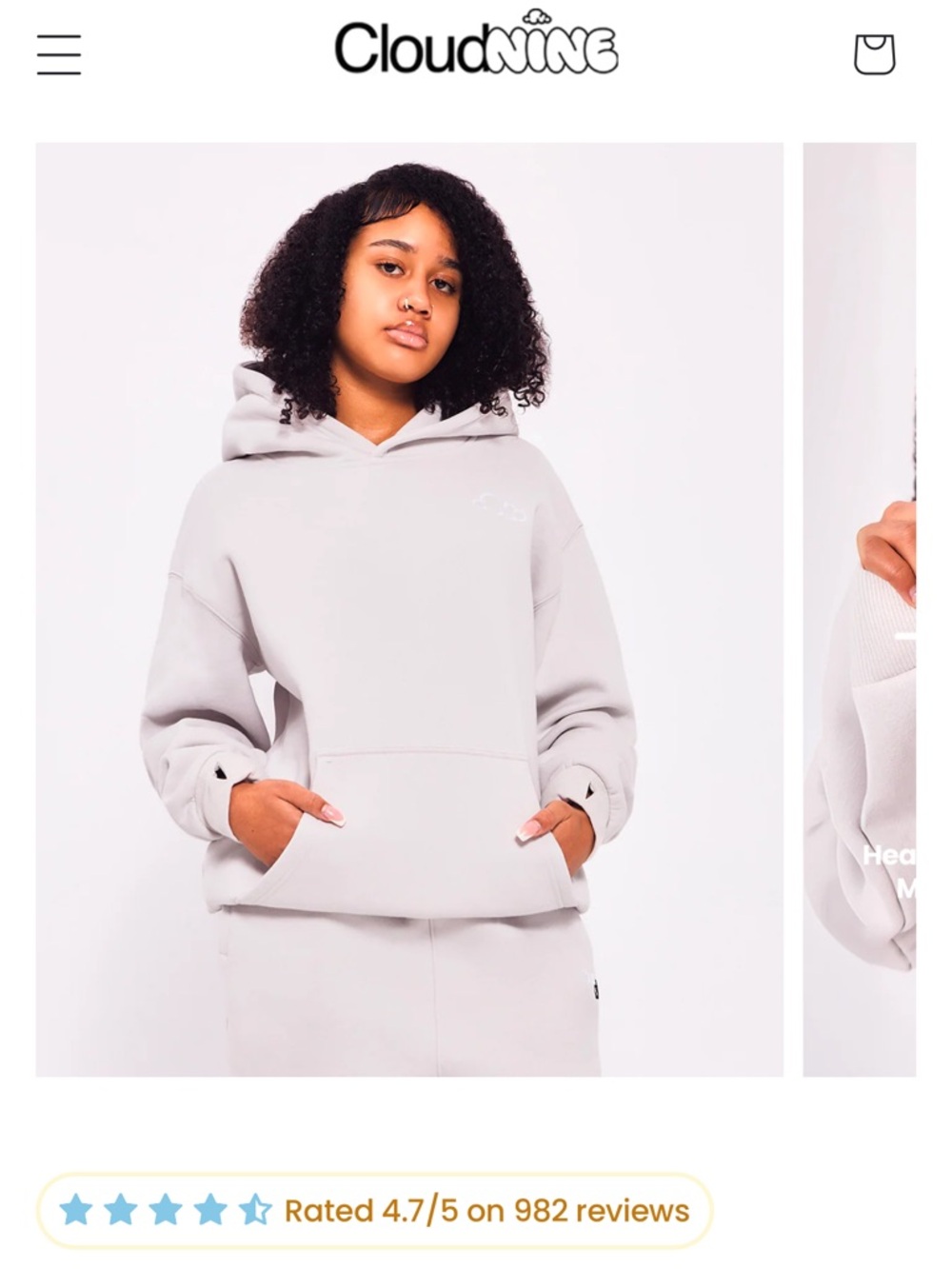 Kids Light Gray Hoodie - Cozy Pullover Sweatshirt